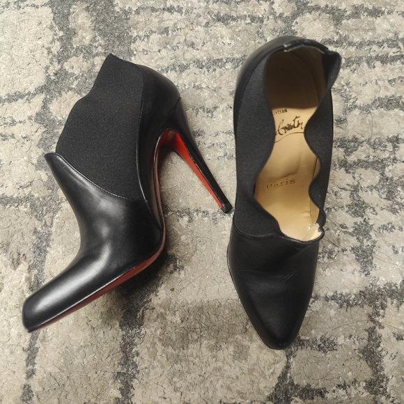Christian Louboutin Black Ankle Boots